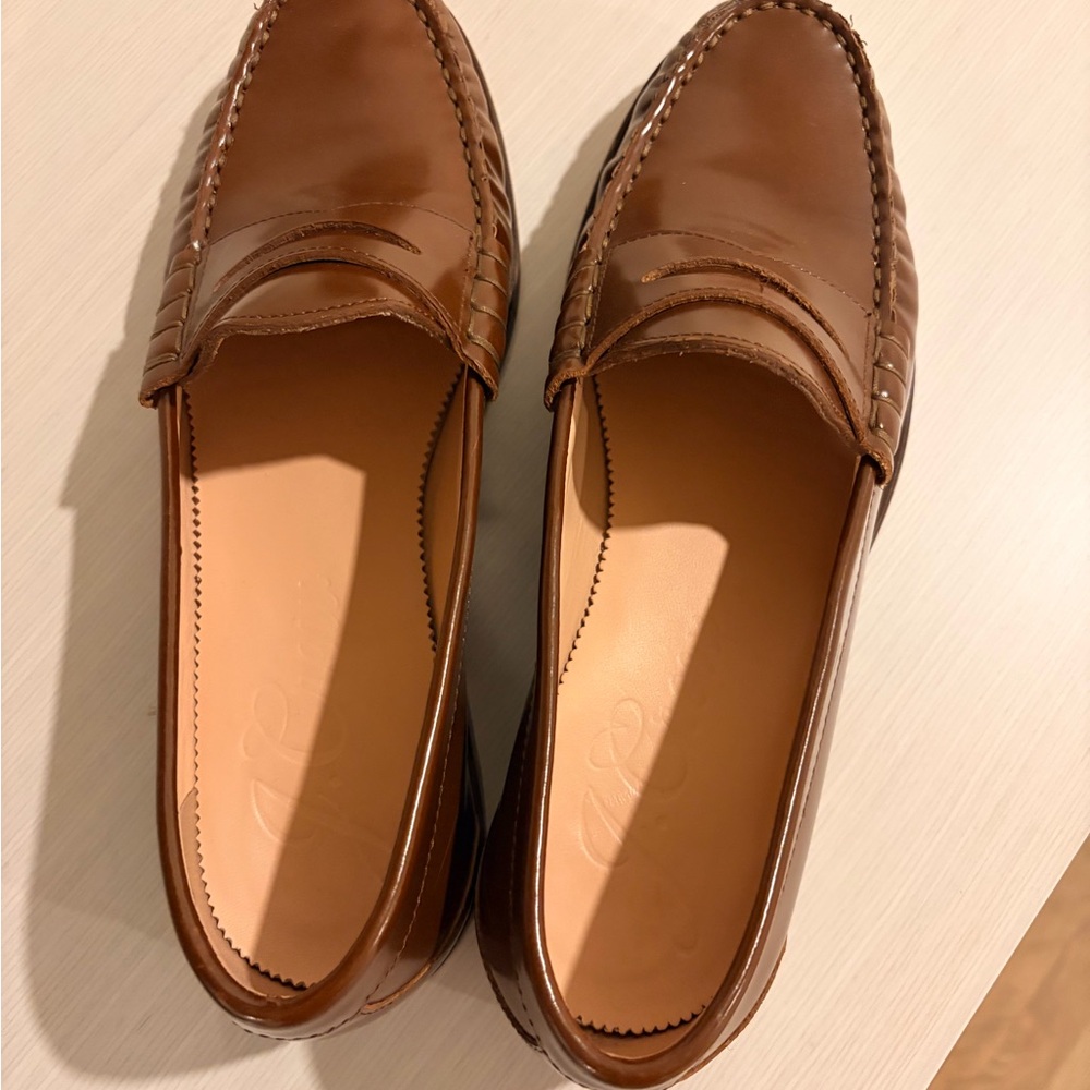 J Crew Winona Penny Loafers in Brown Leather - Women’s Size 9 - Picture 6 of 8
